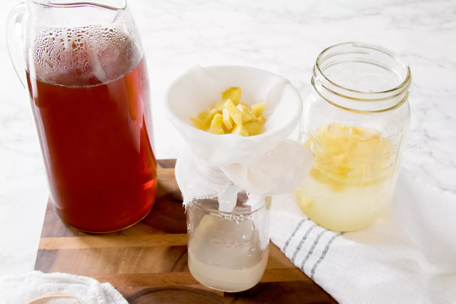 Filtrer le Ginger Bug avant fermentation en bouteille