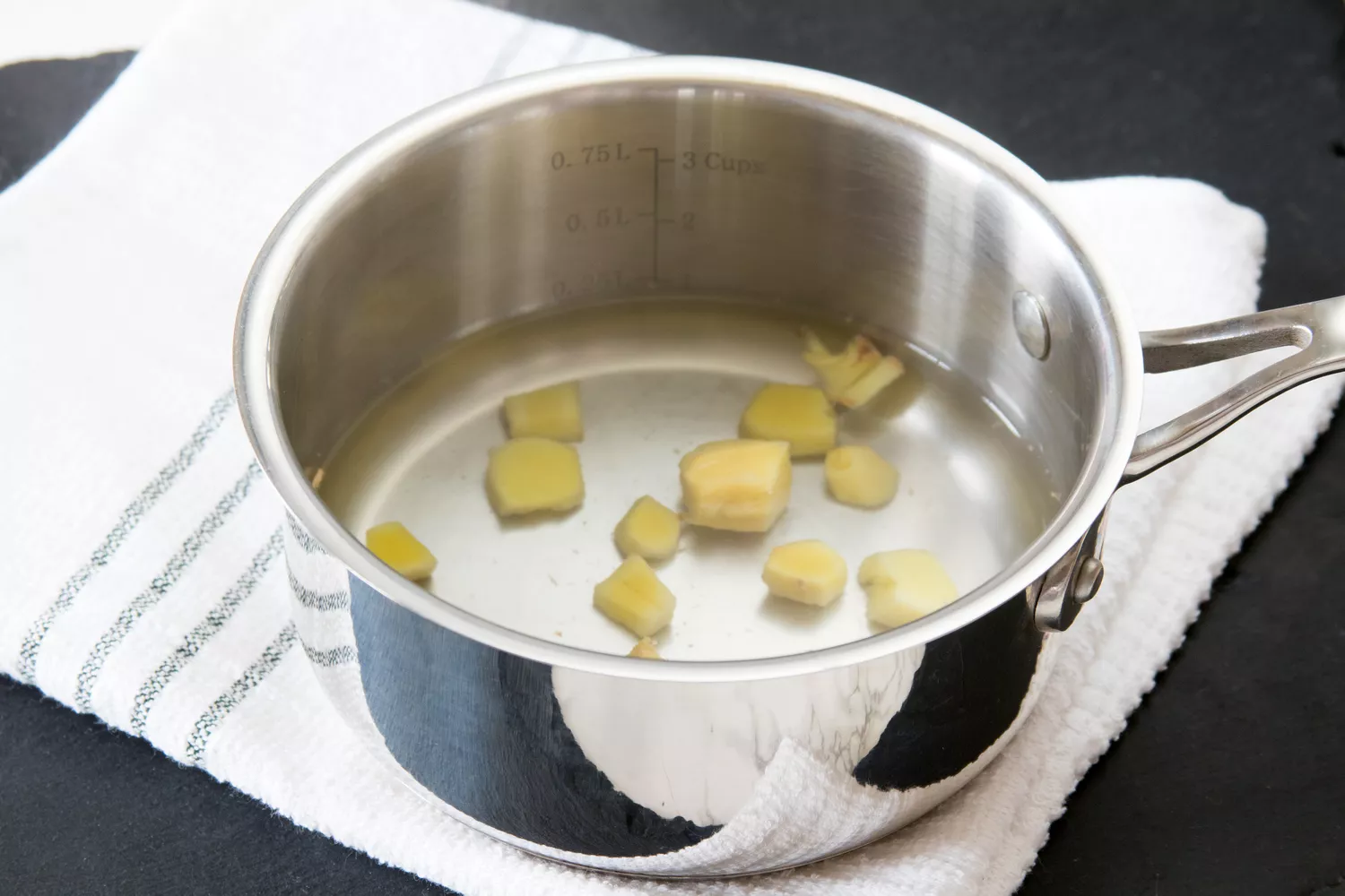 Making Ginger Water for Switchel