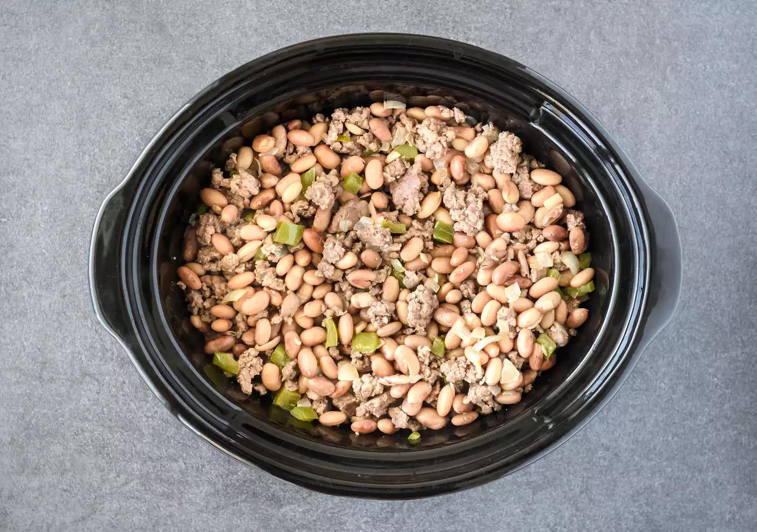 Ingrédients dans un autocuiseur