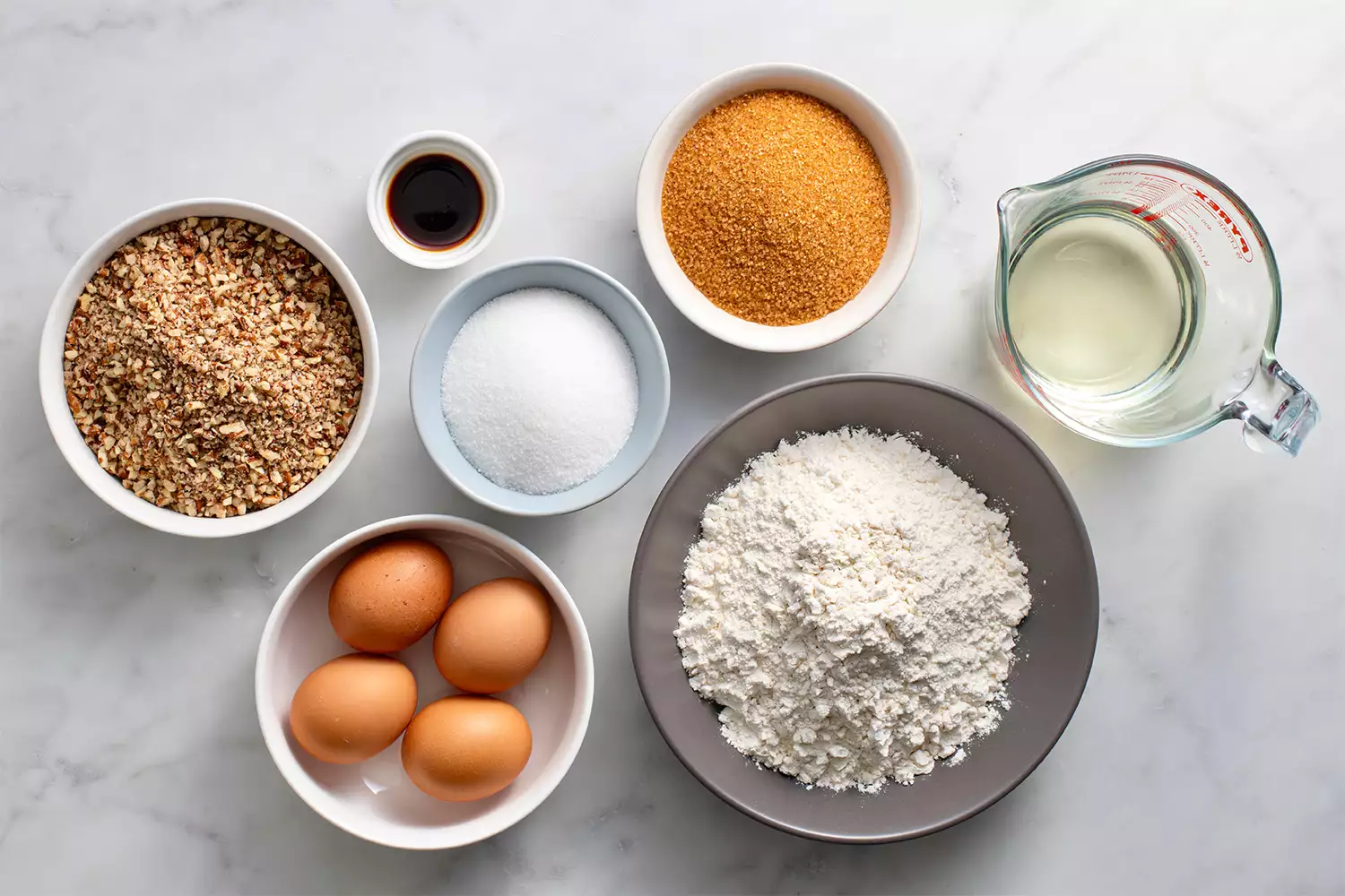 Ingrédients du gâteau de pain de maïs de Géorgie