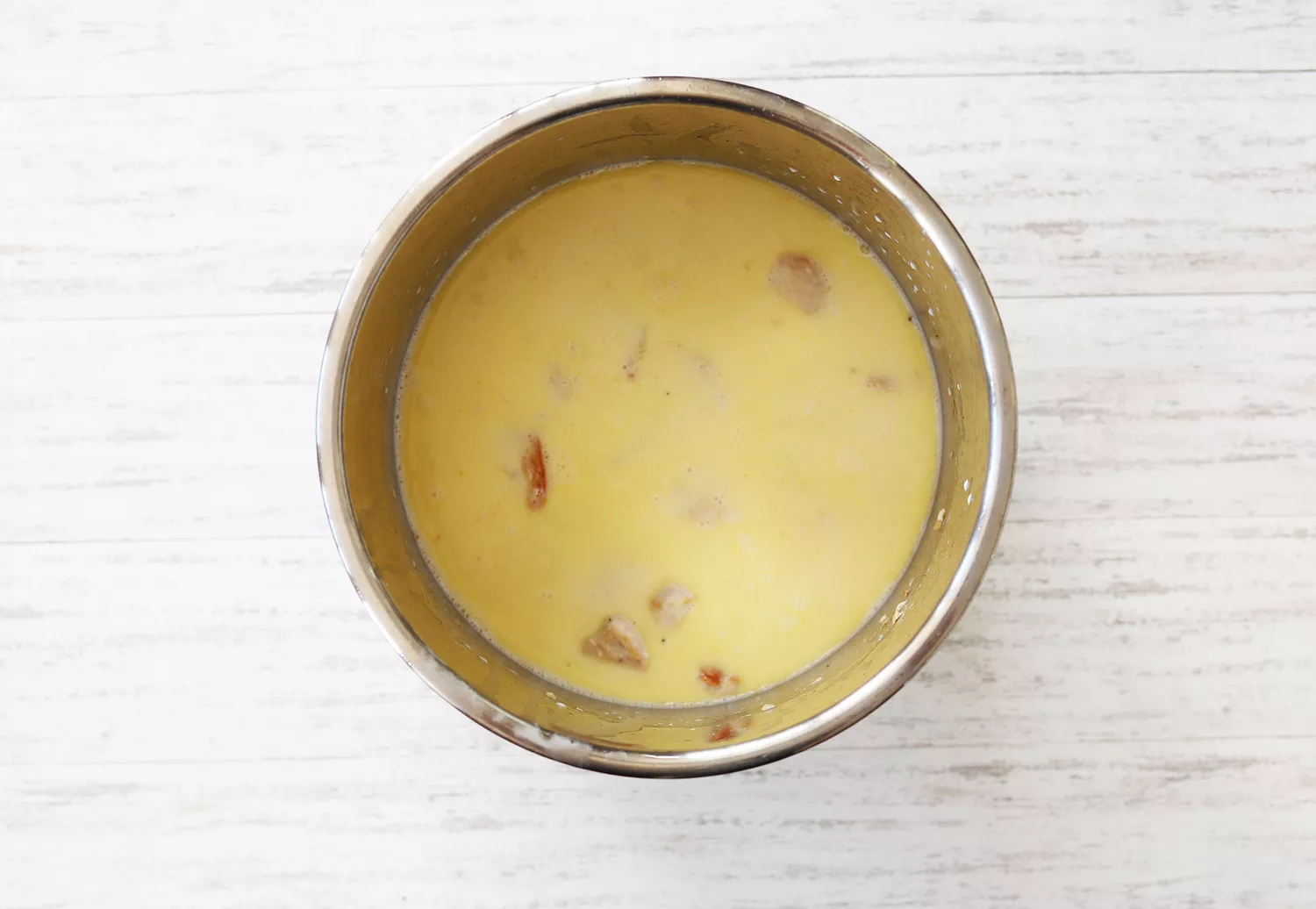 crème épaisse et poulet dans un instant pot