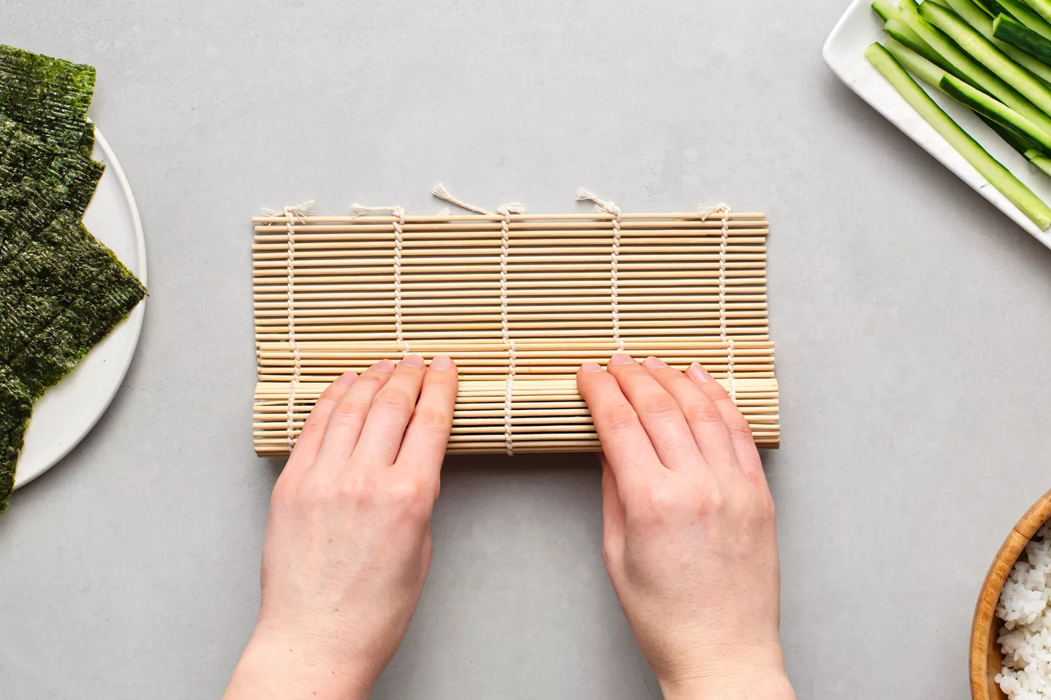 Presser fermement le makisu