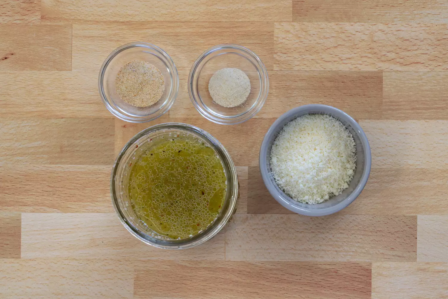 ingrédients pour la vinaigrette