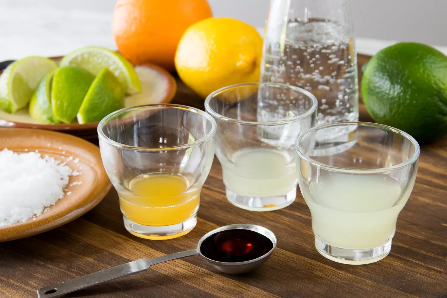 Ingrédients pour une Fresh Virgin Margarita